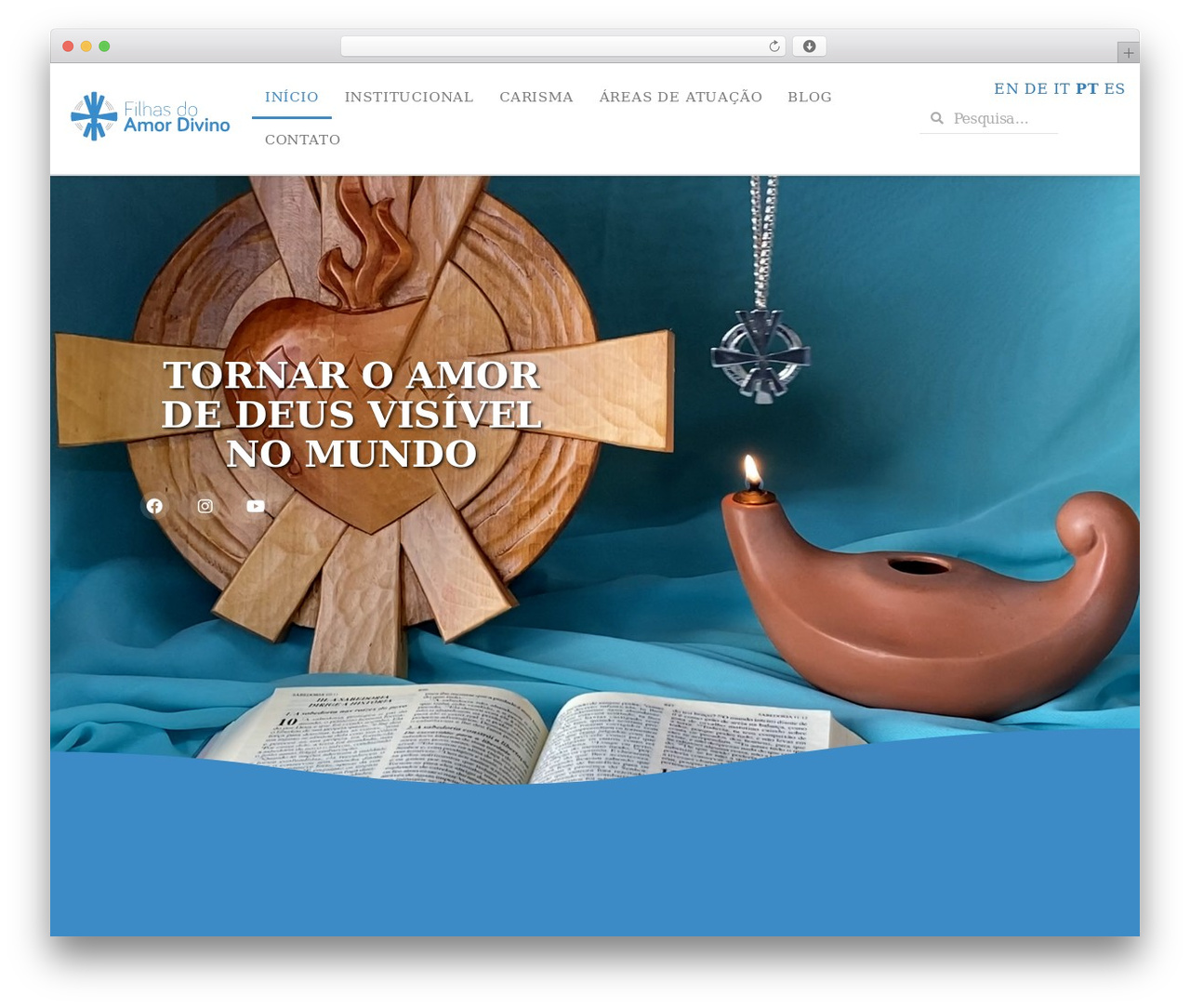 Hello Elementor WordPress theme - filhasdoamordivino.com