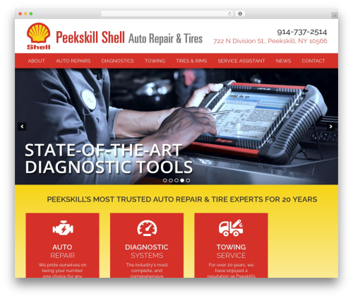 Peekskill WordPress theme design - peekskillautorepair.com