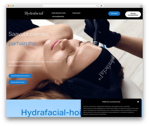 Radcliffe 2 WordPress theme - hydrafacial.fi