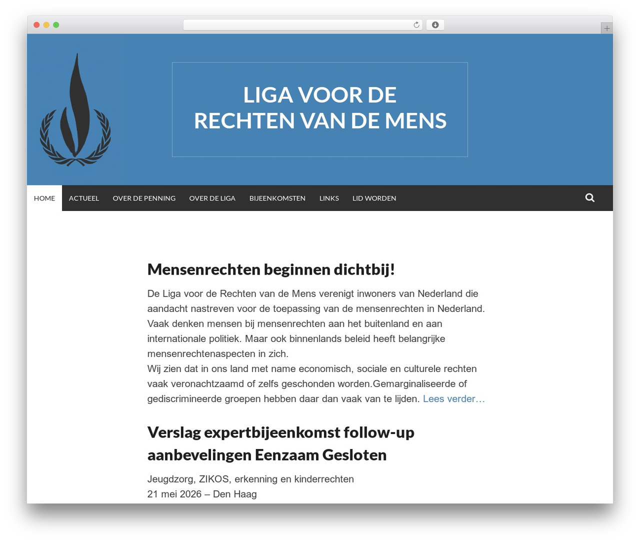 Simone WordPress theme - ligarechtenvandemens.nl