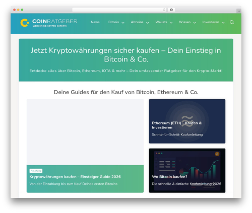 Theme WordPress GeneratePress - coin-ratgeber.de