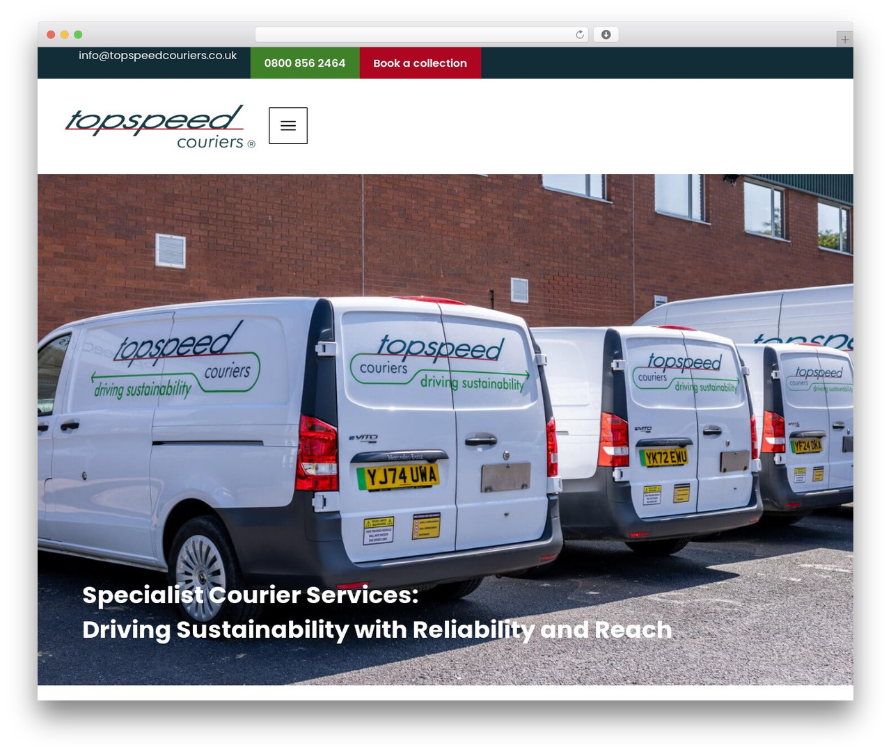 Theme WordPress Topspeed - topspeedcouriers.co.uk