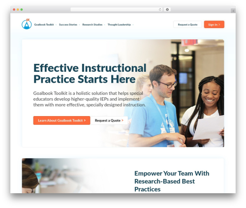 Theme WordPress WP Bootstrap - goalbookapp.com