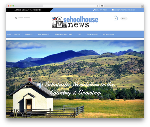 Storefront parallax hero WordPress plugin - schoolhousenews.com
