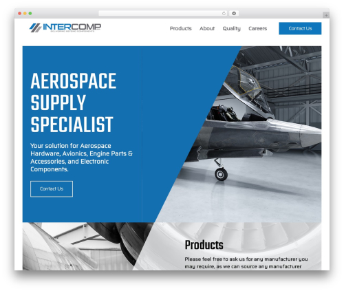 WordPress website theme Intercomp - intercomp.com