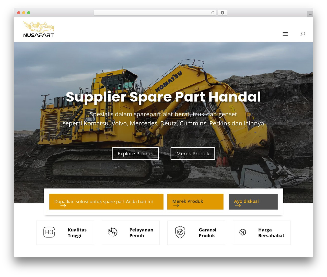 Divi WordPress theme - nusapart.com