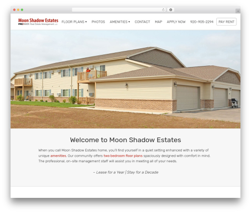 Genesis WordPress theme - moonshadowapartmentliving.com