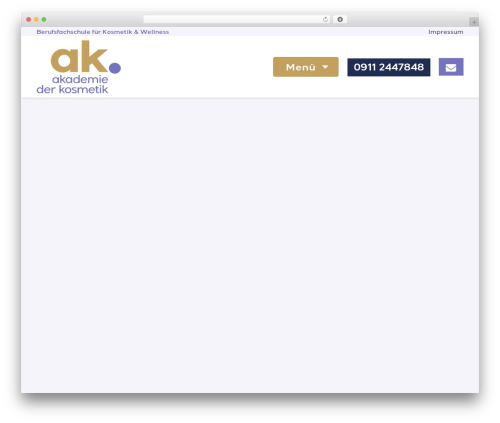 Impreza WordPress theme - berufsfachschule-kosmetik.de