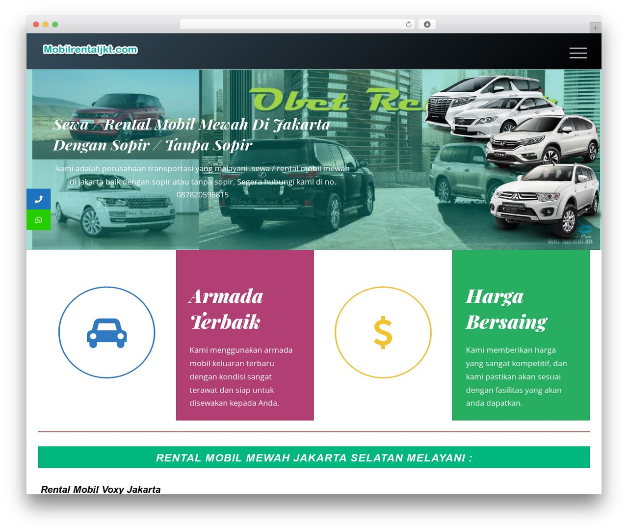 Themify Float WordPress theme - mobilrentaljkt.com