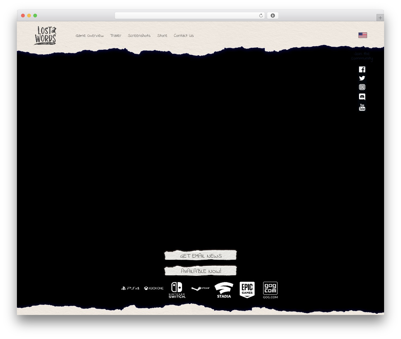 WordPress theme Lost - lostwordsgame.com