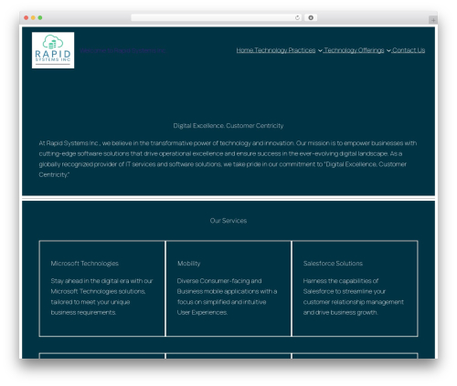 Ambitio WordPress theme - rapidsystemsinc.com