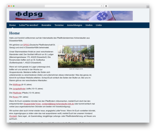 DPSG | Wordpress | 2.3 premium WordPress theme - dpsg-hohenstaufen-bilk.de