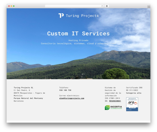 Genesis WordPress theme - turingprojects.com