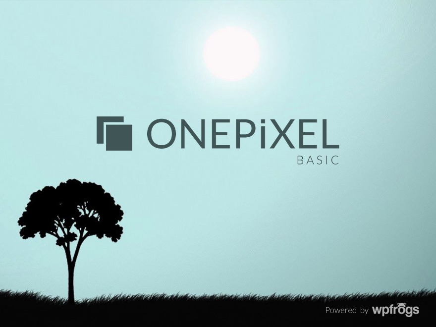OnePixel - Basic WordPress theme by WPFrogs