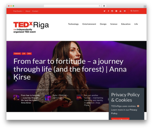 Paperback WordPress theme - tedxriga.com
