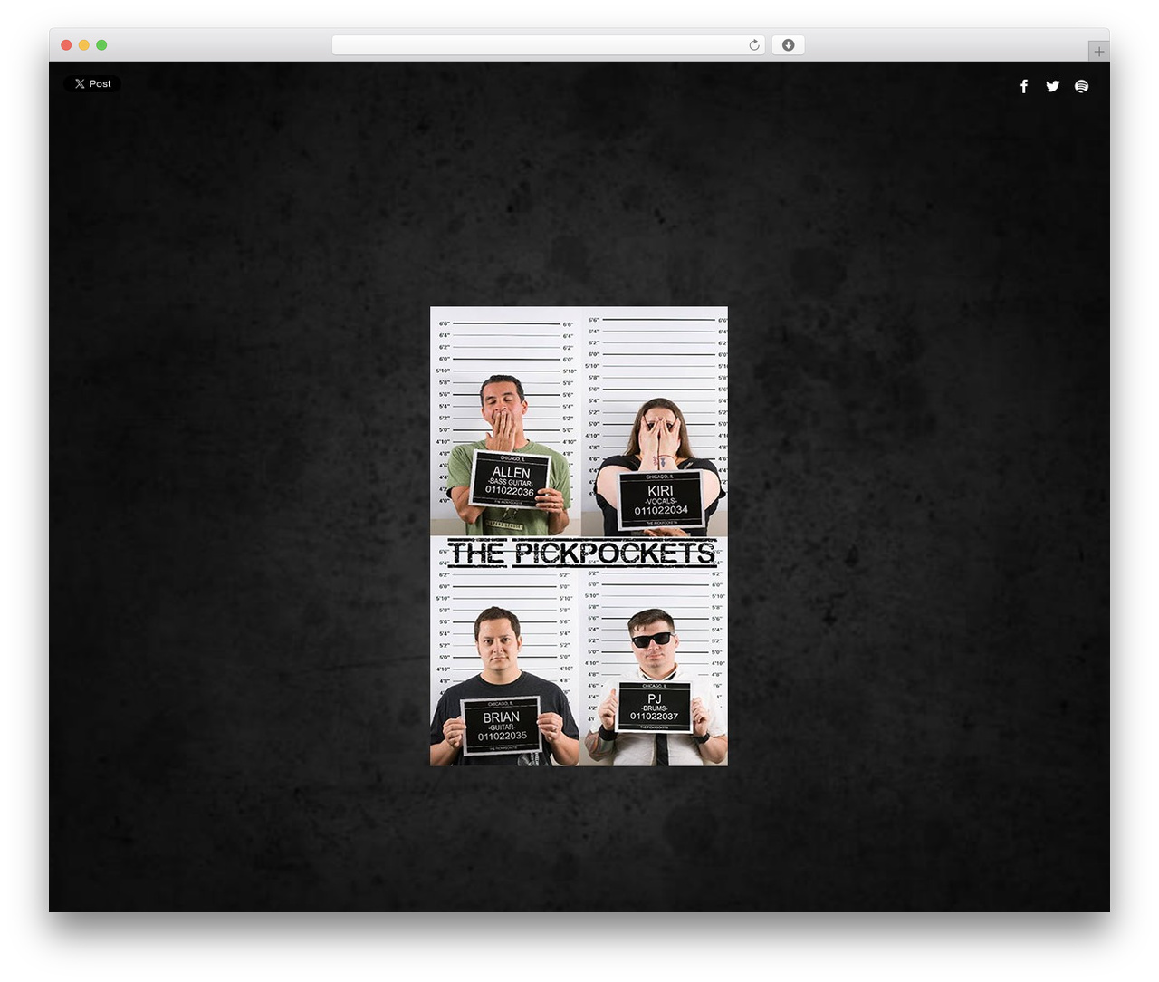 Speaker WordPress theme - thepickpockets.com
