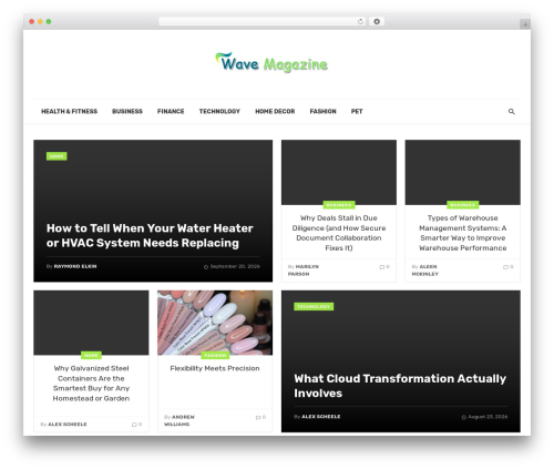 The Next Mag WordPress theme - wavemagazine.net