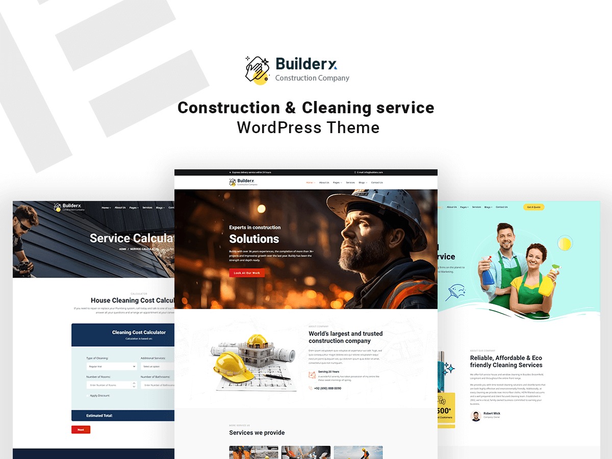 Theme WordPress Builderx by Blazethemez