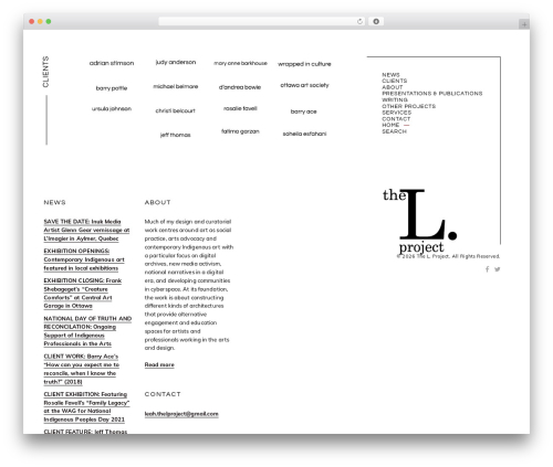 Theme WordPress Viceversa - thelproject.ca