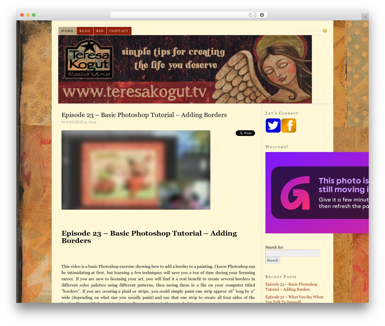 Thesis WordPress website theme - teresakogut.tv Thesis WordPress website theme - teresakogut.tv