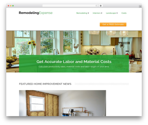WordPress theme remodeling - remodelingexpense.com