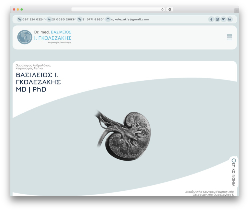 BeThree WordPress theme - gkolezakis.gr