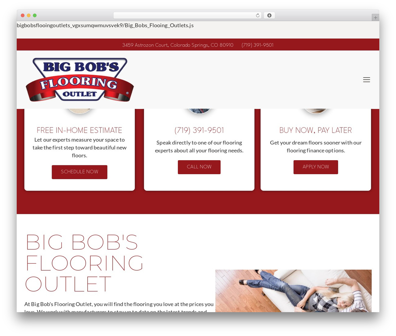 Cobble WordPress theme - bigbobscolorado.com