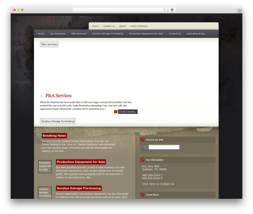 Coldstone WordPress theme - borderlineoperating.com