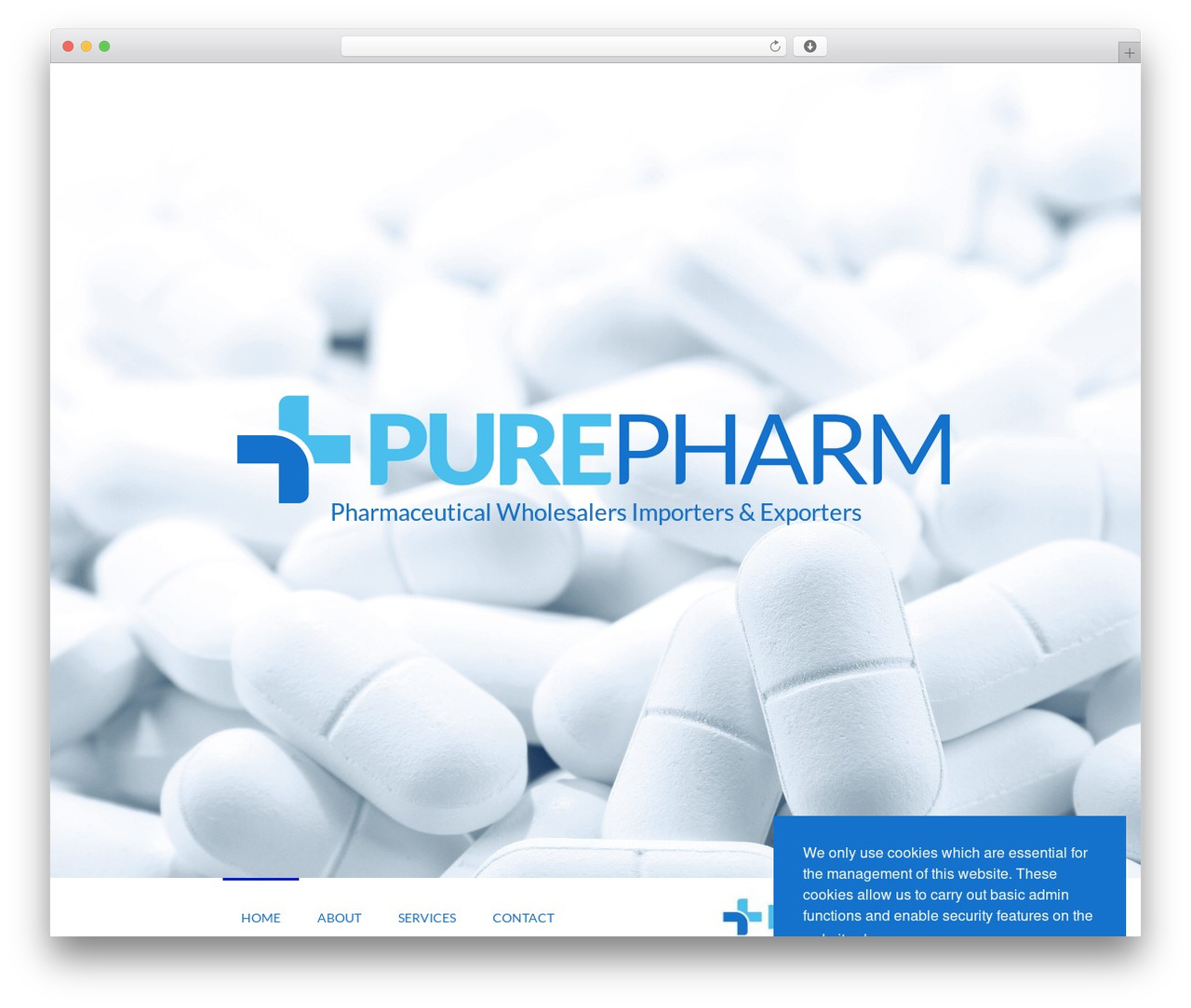 Hello Elementor WordPress website theme - purepharm.com