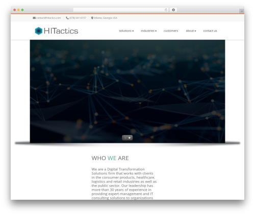 Nimva WordPress theme design - hitactics.com
