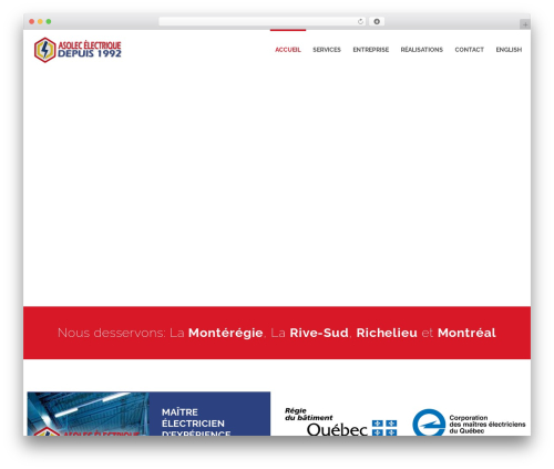 Plumberx theme WordPress - asolecelectrique.com