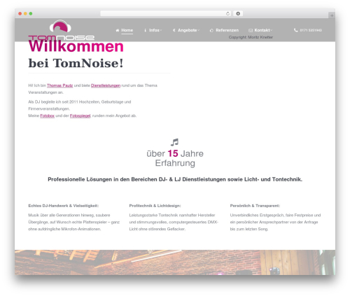 The7 Classic WordPress theme - tomnoise.de