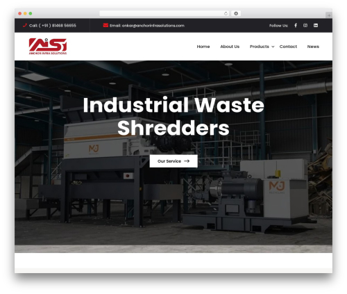 WordPress theme Constech - anchorinfrasolutions.com
