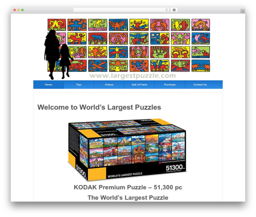 Responsive Pro theme WordPress - largestpuzzle.com