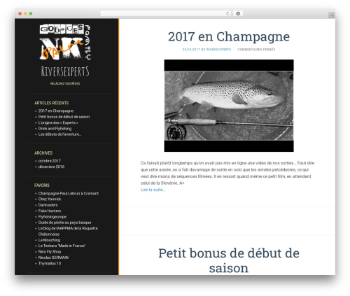 Theme WordPress Flat - riversexperts.gobages.net