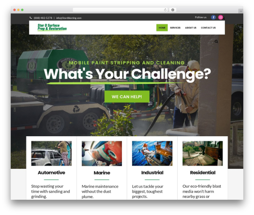 WordPress theme ServiceMaster - stardblasting.com