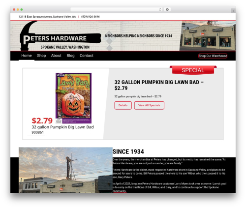 Beaver Builder Theme WordPress theme - petershardwarespokane.com