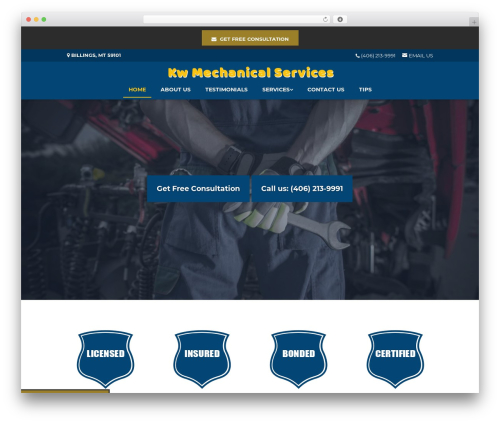 Divi WordPress shop theme - kwmechanicalsvcs.com