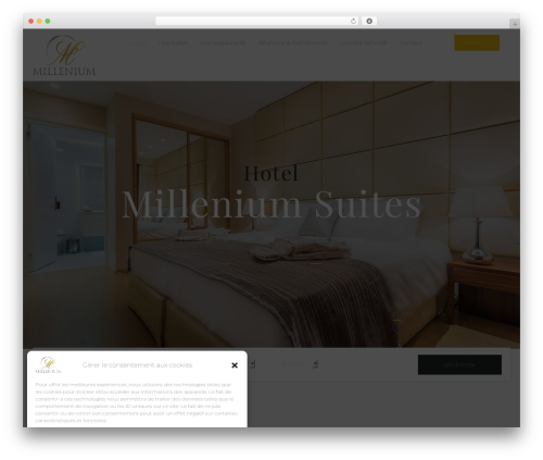 Laxuary WordPress theme - milleniumsuites.com