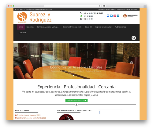 Openstrap WordPress theme - suarezyrodriguezasesores.com