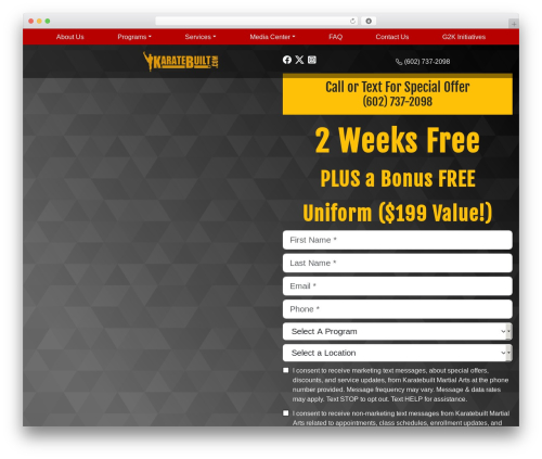 PicoStrap5 Child Base theme WordPress - karatebuilt.com