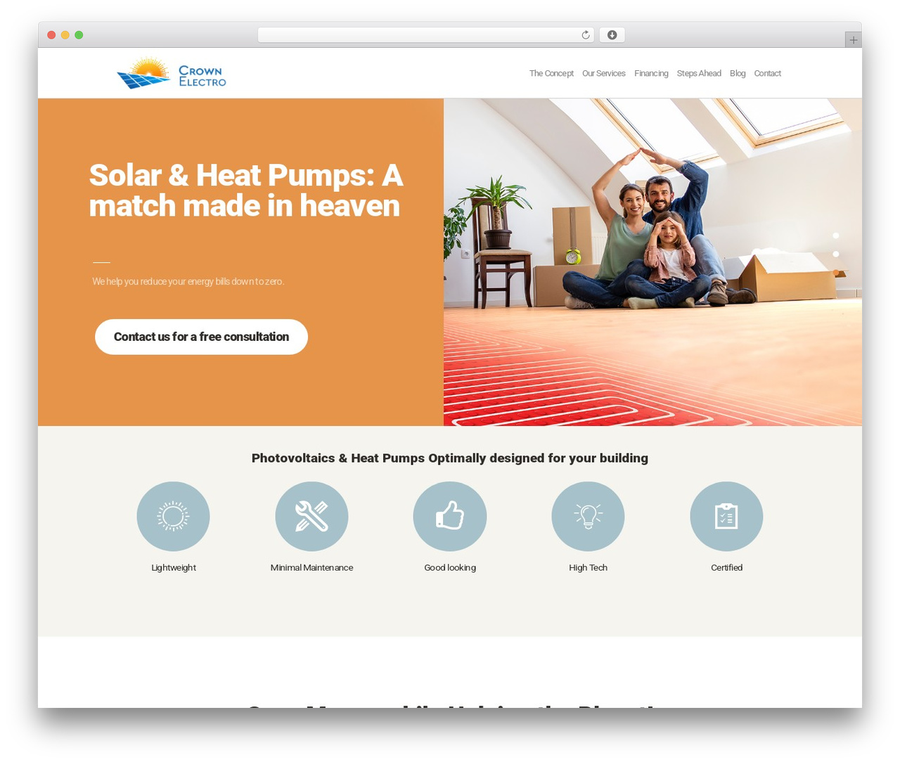Soleng WordPress theme - crownelectro.com