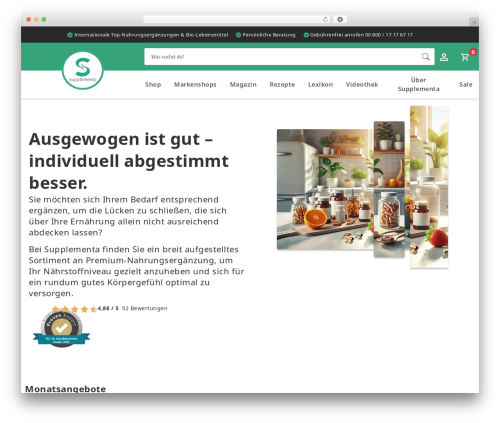 Supplementa premium WordPress theme - supplementa.com