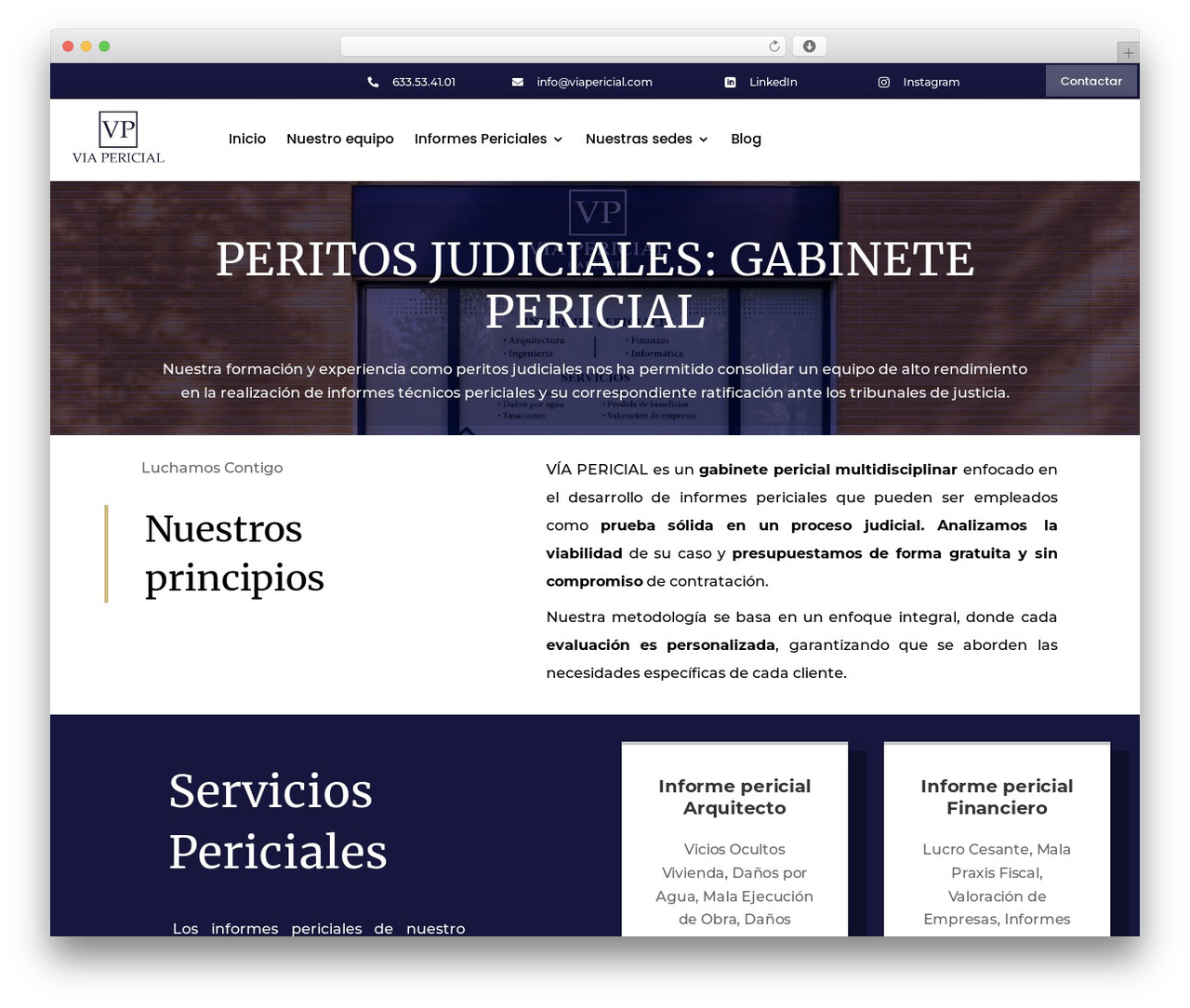 WordPress theme Divi - viapericial.com