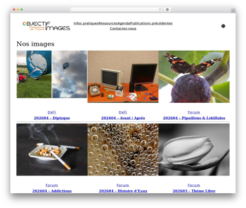 WordPress theme Ona - objectif-image-plaisance.fr