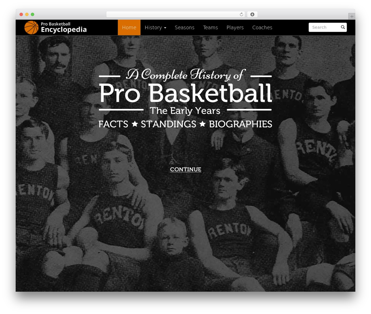 WP theme upBootWP - probasketballencyclopedia.com