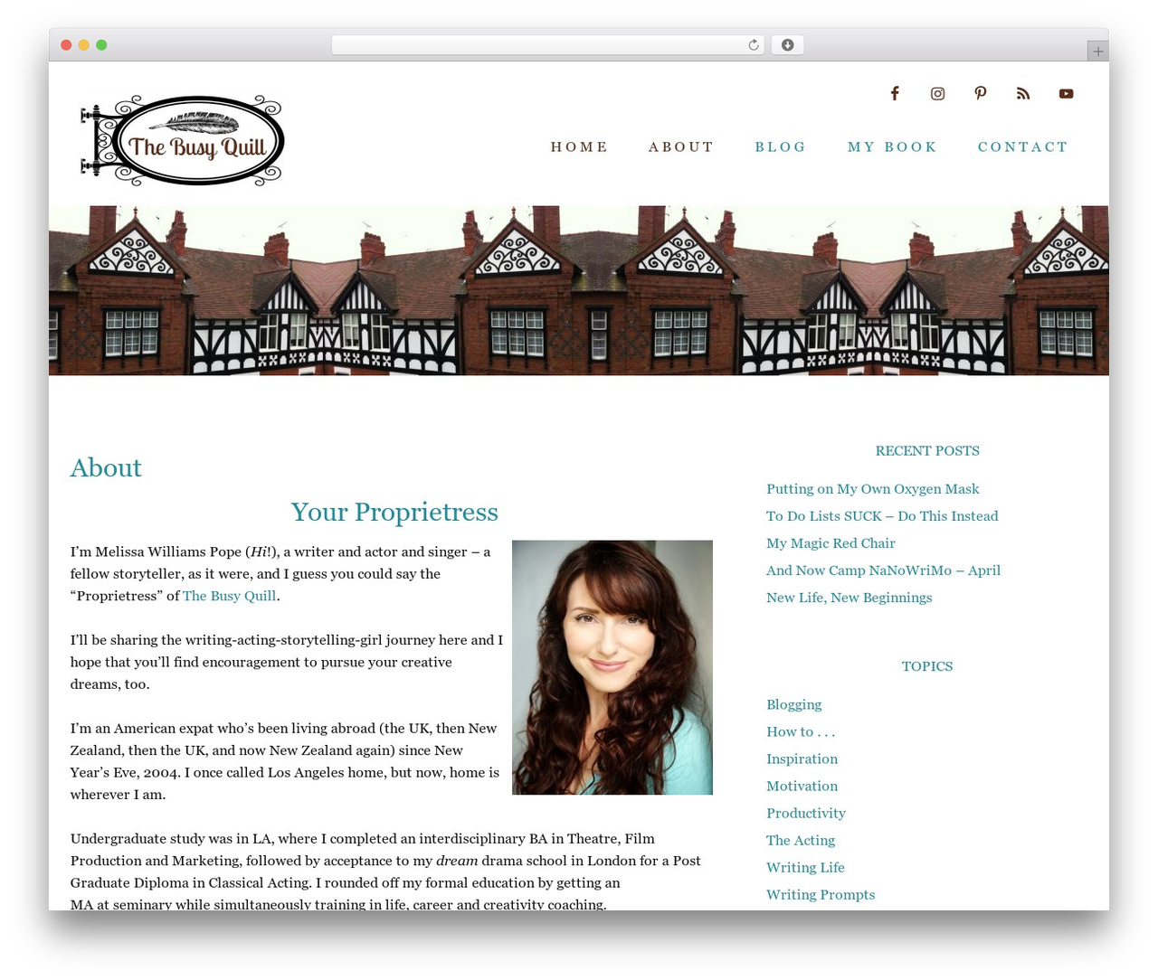 Genesis WordPress theme - thebusyquill.com