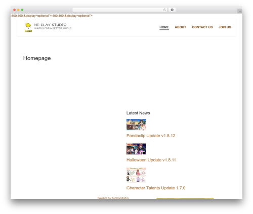 Customify WordPress theme - hi-clay.com