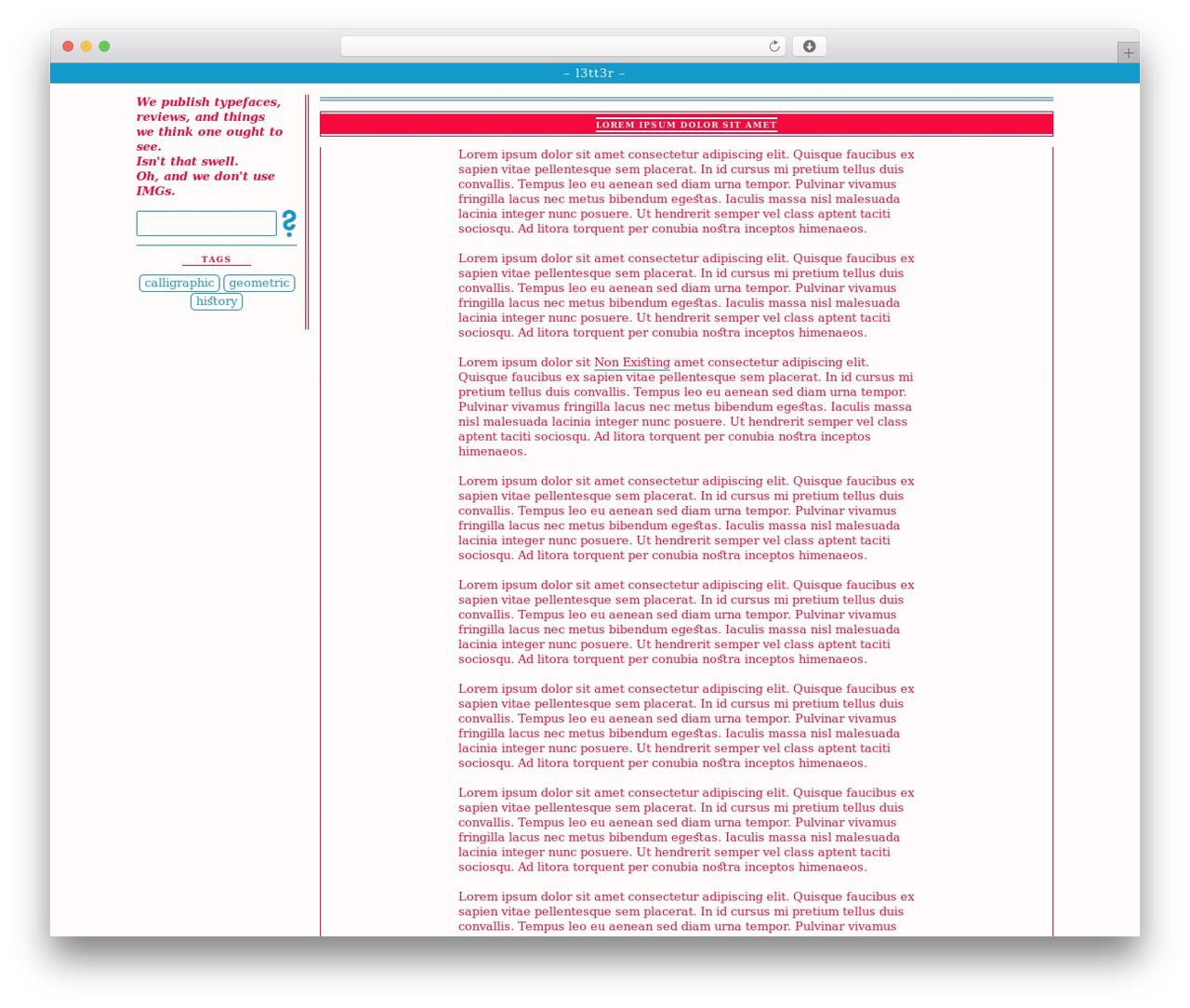 Ex-type theme WordPress - fontfeatures.com