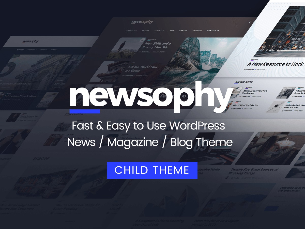 Newsophy Child WordPress news theme